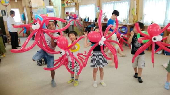 Happy Balloon Project 学童保育所なかよし夏休みバルーン体験