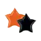 (画像)ハロウィン キャンペーン セット マイクロフォイル スター 4インチ オレンジ ＆ ブラック