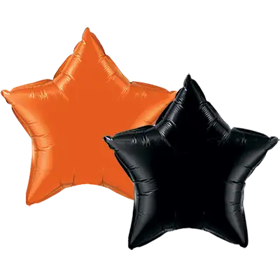 ハロウィン キャンペーン セット マイクロフォイル スター 20インチ オレンジ ＆ ブラック