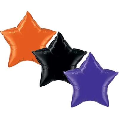 ハロウィン キャンペーン セット マイクロフォイル スター 20インチ オレンジ ＆ ブラック ＆ パープル