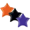 (画像)ハロウィン キャンペーン セット マイクロフォイル スター 20インチ オレンジ ＆ ブラック ＆ パープル