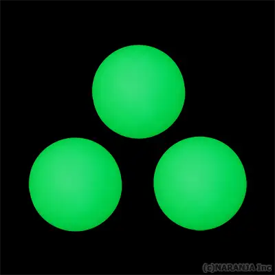 ライトアップボール ステージタイプ 70mm 3個セット 緑