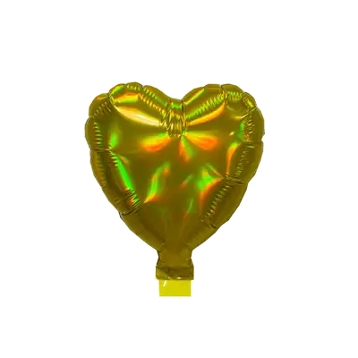 オーロラ バルーン ハート13cm (5インチ) ゴールド