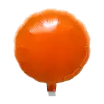 ピュアカット バルーン ラウンド 25cm (10インチ) オレンジ