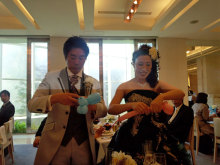 ナランハ スタッフブログ-yukaさん結婚式 バルーンサービス