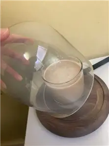 ガラスドームにスモーク