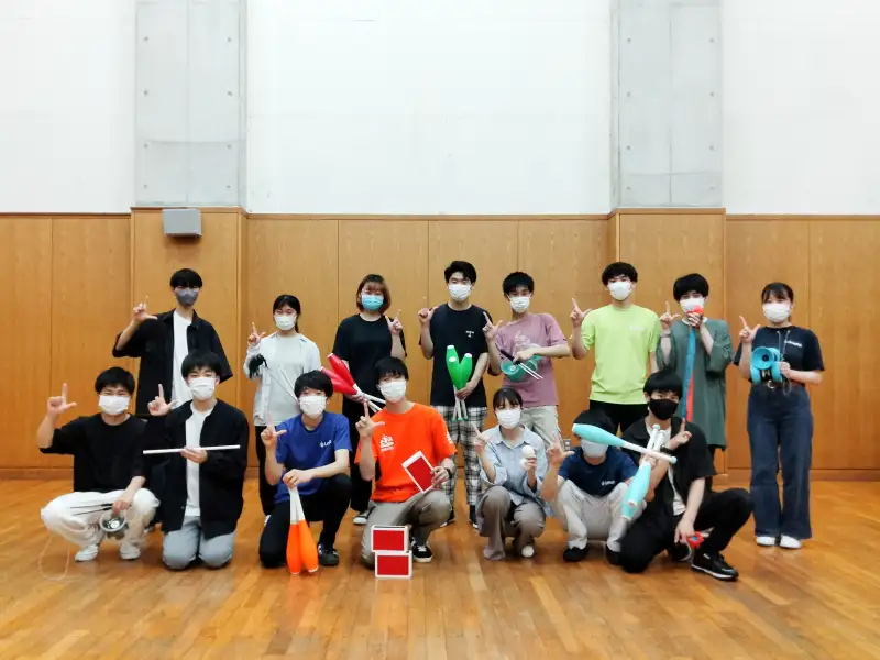 東京都立大学ジャグリングサークルTeam&amp;quot;Lamp&amp;quot;集合写真