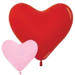 ハートのゴム風船