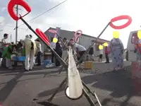 双葉・中田仮設住宅合同夏祭り バルーン教室