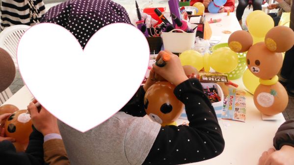 Happy Balloon Project 高松駅周辺おいしいもの祭りにてバルーン教室