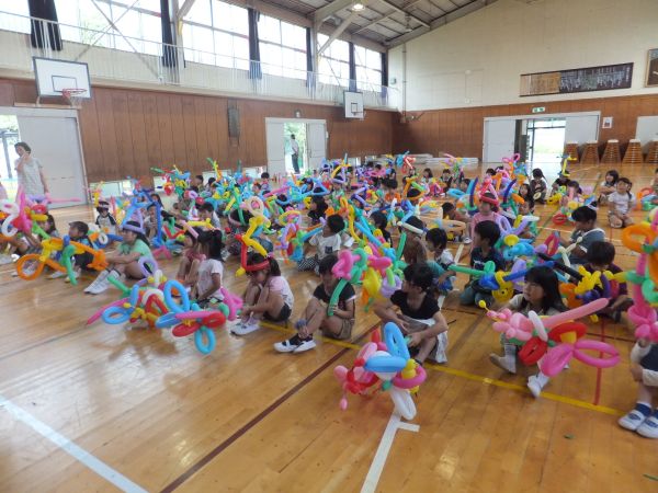 Happy Balloon Project 葛野小学校 キッズクラブバルーン教室