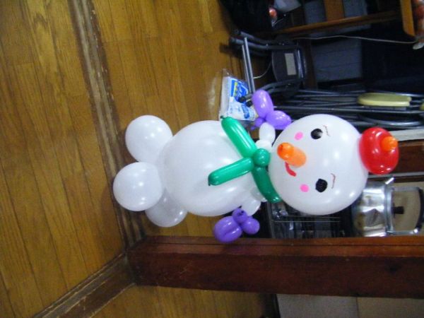 Happy Balloon Project ひだまり城土バルーンアートで雪だるまを作ろう