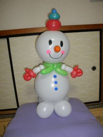 Happy Balloon Project ひだまり城土バルーンアートで雪だるまを作ろう