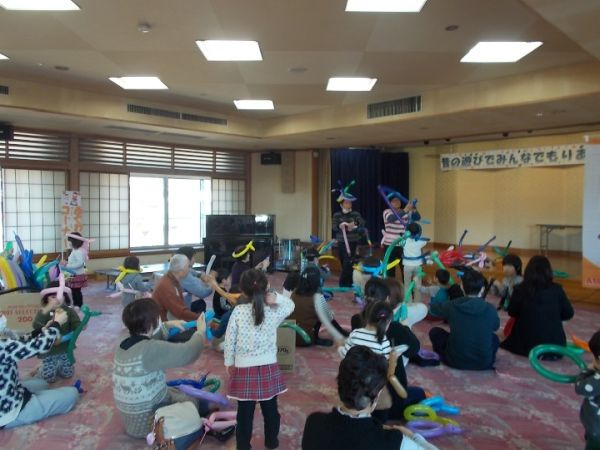 Happy Balloon Project 下諏訪町ボランティア連絡協議会 昔の遊びでみんなでもりあがろう!