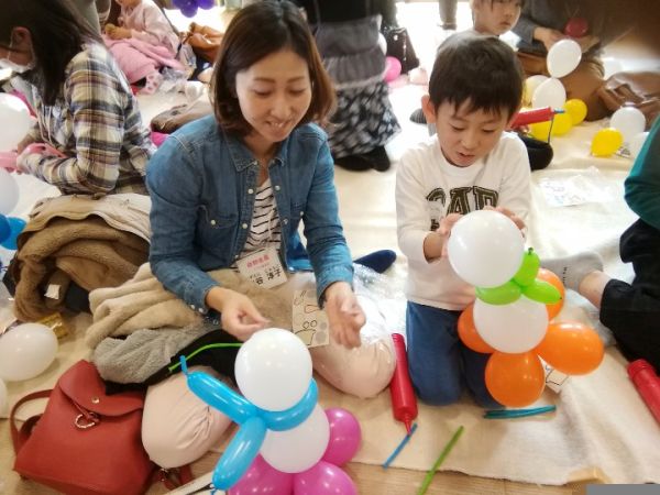 Happy Balloon Project とういんファミリーサポートセンター交流会