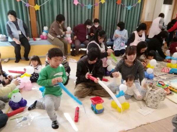 Happy Balloon Project とういんファミリーサポートセンター交流会