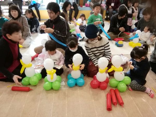 Happy Balloon Project とういんファミリーサポートセンター交流会