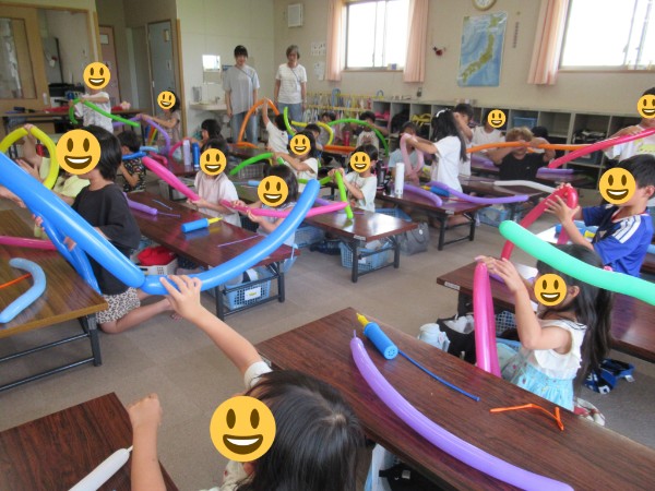 Happy Balloon Project 美旗小学校区放課後児童クラブバルーン体験