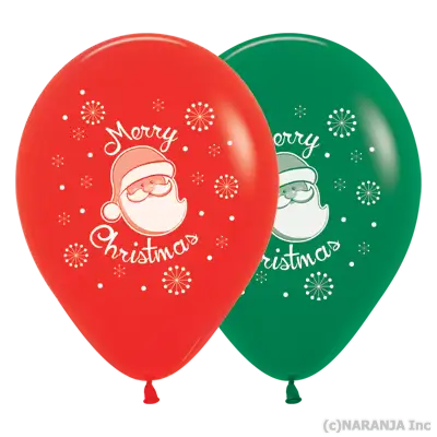 センペルテックス ラウンド 12インチ メリー クリスマス アソート
