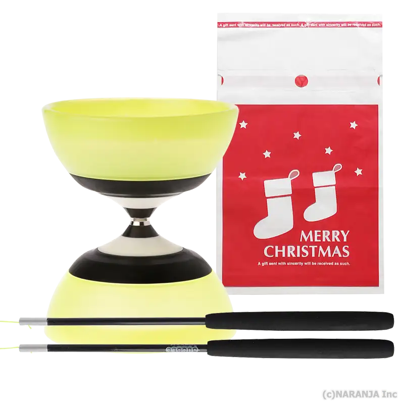 ディアボロ　J-673 R 2枚セット X'mas 高級 回転軸ディアボロセット - 通販 - ジャグリングショップ