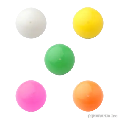 ナランハ ロシアンボール 65mm 5個セット 白黄緑ピンクオレンジ