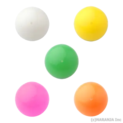 ナランハ ロシアンボール 70mm 5個セット 白黄緑ピンクオレンジ