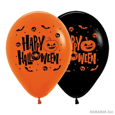 センペルテックス ラウンド 12インチ ハッピーハロウィン ナイト 2色アソート
