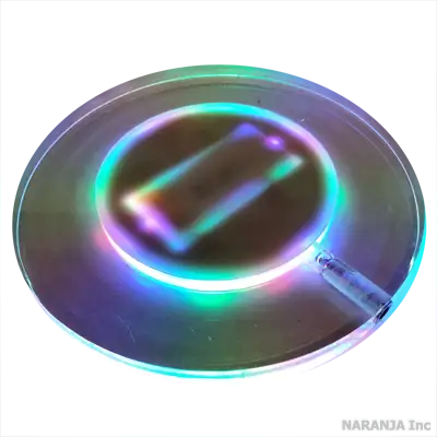 アクリル 充電式LEDコースター