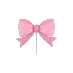プリティー ピンク ボウ ミニシェイプ
