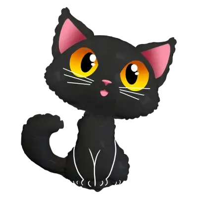 ハロウィン ブラックキャット 36インチ