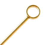 カクテルピン ゴールド 丸穴