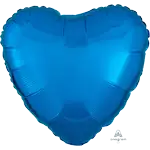 マイラーバルーン ハート 17インチ メタリックブルー