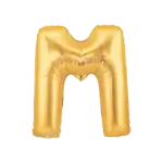 レターバルーン 7インチ ゴールド M
