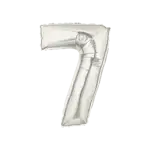 レターバルーン 7インチ シルバー 7