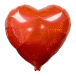 ホログラム ハート イン ハート 18" レッド