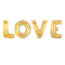 (画像)ガスなし レターバルーンセット 40インチ ゴールド 「LOVE」
