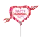 (画像)ピンク ＆ レッド ハート アロウ ミニシェイプ
