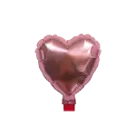 フラップシール無 ピュアカット バルーン ハート 13cm (5インチ) パールピンク
