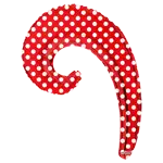 カーリー ウェイブ 14インチ レッドドッツ