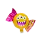 (画像)キャンディ ミニシェイプ オレンジ モンスター