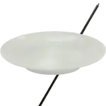 ベーシック スピニングプレート スティック付き ホワイト