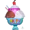 (画像)アイスクリーム サンデー ハッピー バースデー