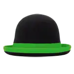 マニピュレーション ボーラー ハット グリーンリボン
