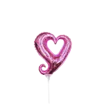 チェーン オブ ハート ミニシェイプ ホログラフィックピンク