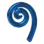 カーリー スパイラル 14インチ ロイヤルブルー