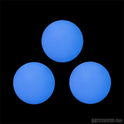 ライトアップボール ステージタイプ 70mm 3個セット 青
