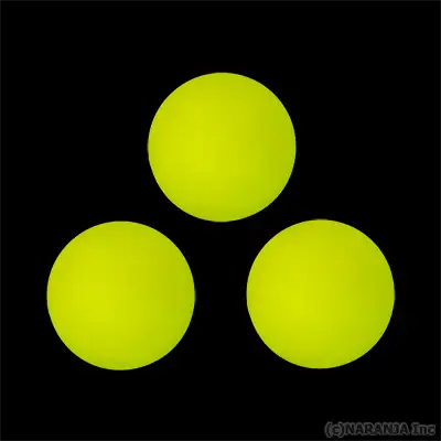 ライトアップボール ステージタイプ 70mm 3個セット 黄