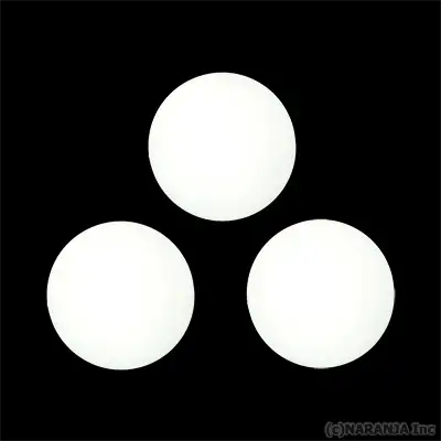 ライトアップボール ステージタイプ 70mm 3個セット 白