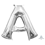 AGレターバルーン 16インチ シルバー(逆止弁付) A