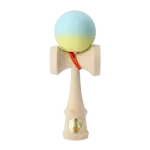 けん玉「大空 マット」 ツートン 水色/黄